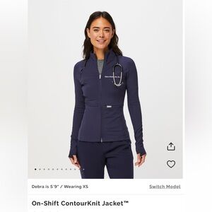 Figs contourknit navy jacket, Large, only worn a few time & in great condition!!
